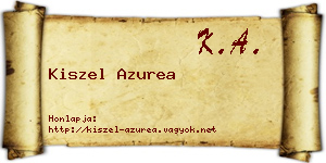 Kiszel Azurea névjegykártya